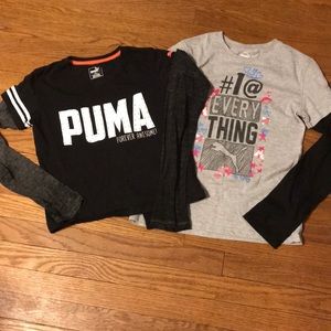 2 Puma shirts